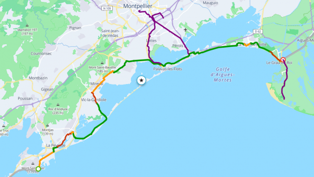 Méditerranée à Vélo Sète Au Grau Du Roi