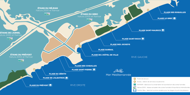 Plan Du Littoral Plages + Etangs 2023