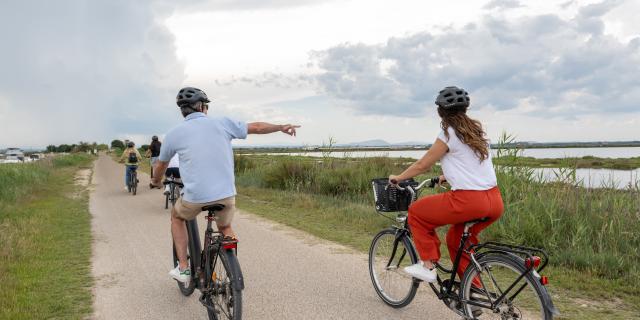 Balade à vélo à Palavas-les-Flots, sortie nature en famille