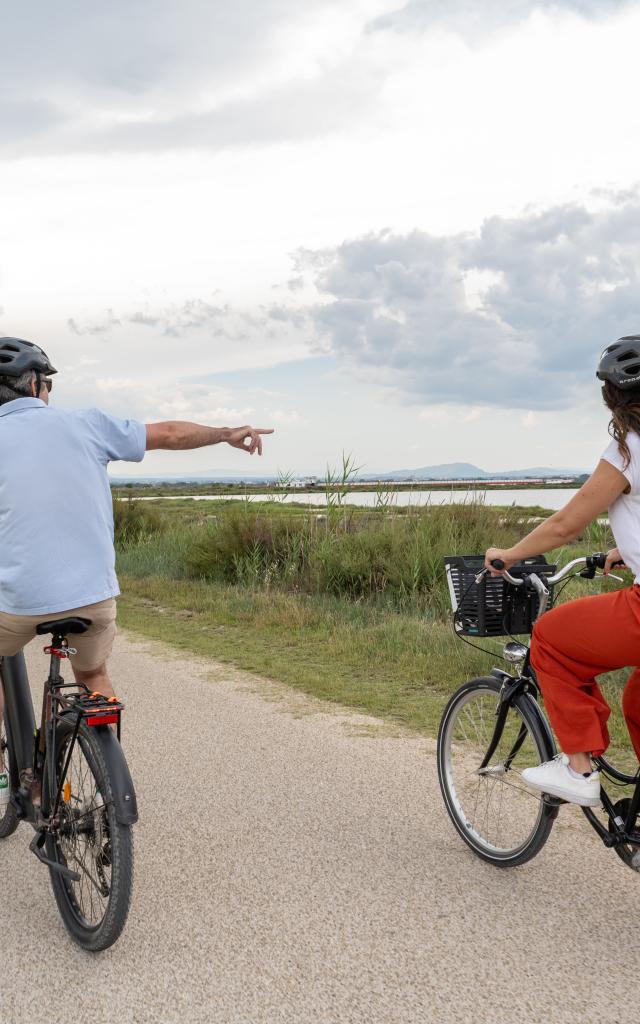 Balade à vélo vers les étangs : à Palavas-les-Flots, tourisme durable et responsable