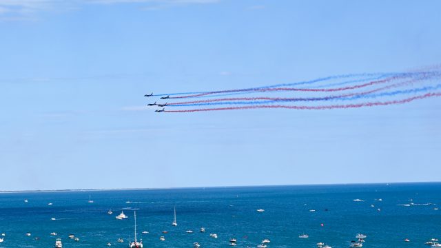 Metting aérien de la Patrouille de France à Palavas-les-Flots